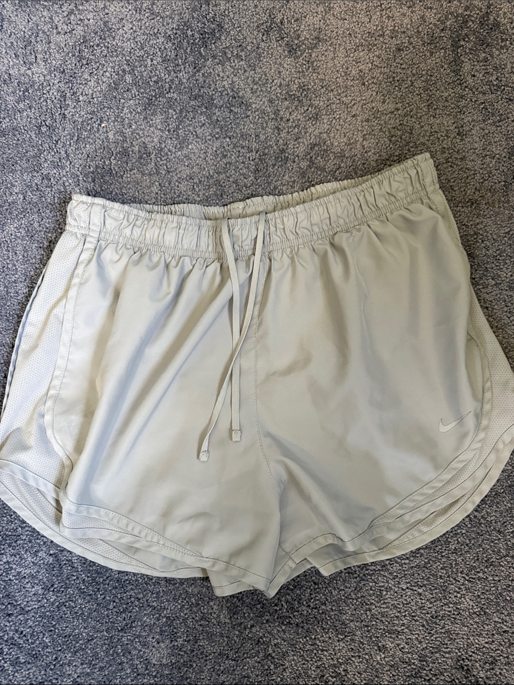 Nike Women's Pale Gray Athletic Running Shorts
